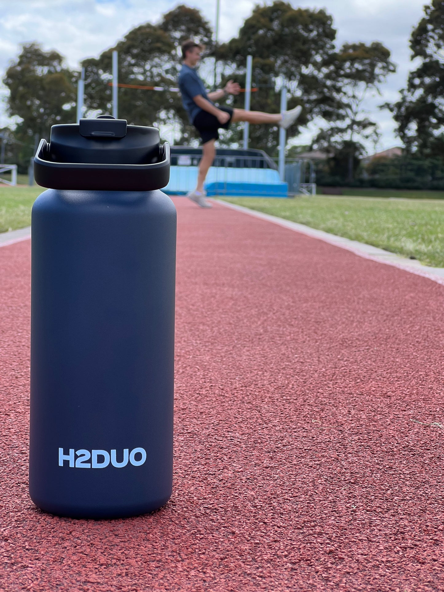 Stainless Steel Water Bottle: Midnight Blue (1L)